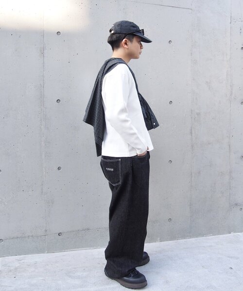 Sourcream（サワークリーム）の「2サイズ【Sourcream/サワークリーム】ワッフルヘンリーネックロンTEE（Tシャツ/カットソー・レディース・グレー/ブラック/ホワイト・MEDIUM/LARGE）」の18枚目の写真