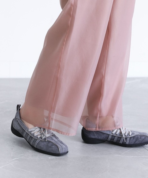 somari imagination（ソマリ イマジネーション）の「『オーガンジーレイヤードストレートパンツ』（その他パンツ・レディース・ピンク/ブラック・2/1）」の12枚目の写真