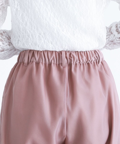 somari imagination（ソマリ イマジネーション）の「『オーガンジーレイヤードストレートパンツ』（その他パンツ・レディース・ピンク/ブラック・2/1）」の14枚目の写真