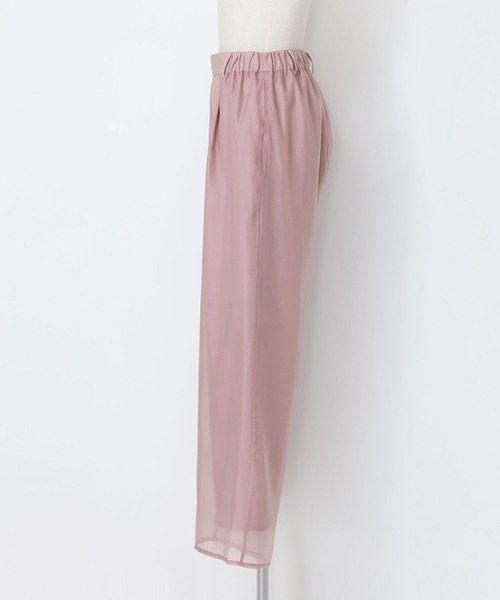 somari imagination（ソマリ イマジネーション）の「『オーガンジーレイヤードストレートパンツ』（その他パンツ・レディース・ピンク/ブラック・2/1）」の5枚目の写真