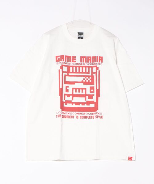 CONVEX（コンベックス）の「ｹﾞｰﾑﾏﾆｱ/WIDE-T (大人)（Tシャツ/カットソー・メンズ・ベージュ/ブラック/オフホワイト・LARGE/MEDIUM）」の2枚目の写真