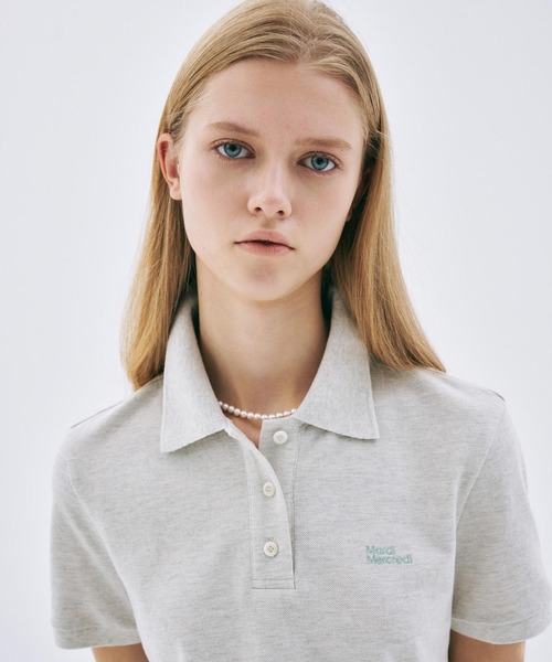 Mardi Mercredi マルディ　半袖ポロシャツ　イエロー SLIMFIT SHIRT PIQUET ESSENTIAL（ポロシャツ）｜Mardi Mercredi