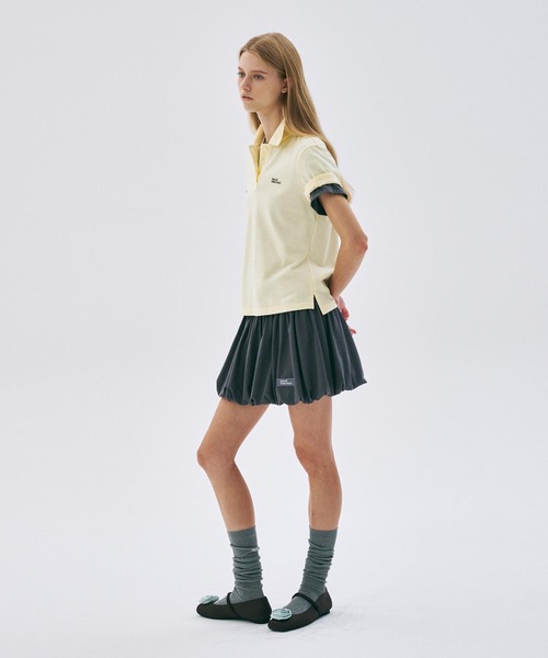 Mardi Mercredi(マルディメクルディ)の「SLIMFIT SHIRT PIQUET ESSENTIAL / スリムフィット シャツ ピケ エッセンシャル(ポロシャツ・レディース・ピンク系その他/ピンク/バーガンディー/イエロー/オートミール・FREE)」の13枚目の写真
