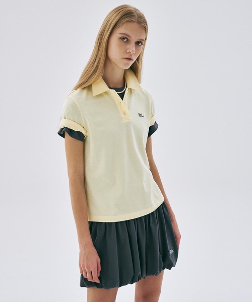 Mardi Mercredi(マルディメクルディ)の「SLIMFIT SHIRT PIQUET ESSENTIAL / スリムフィット シャツ ピケ エッセンシャル(ポロシャツ・レディース・ピンク系その他/ピンク/バーガンディー/イエロー/オートミール・FREE)」の14枚目の写真