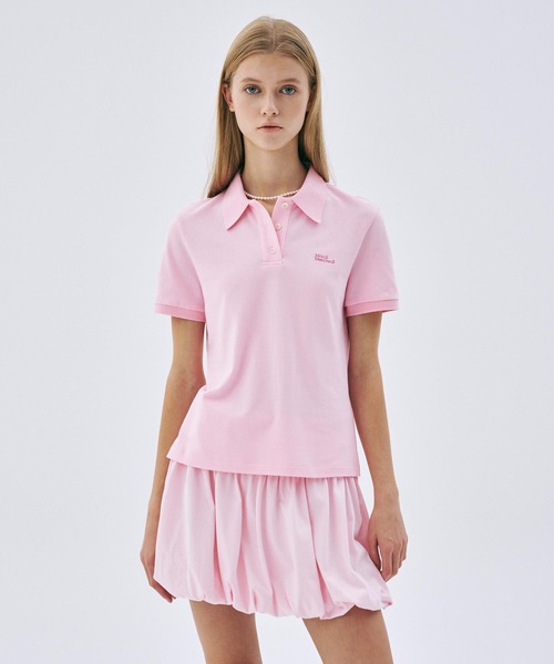 Mardi Mercredi(マルディメクルディ)の「SLIMFIT SHIRT PIQUET ESSENTIAL / スリムフィット シャツ ピケ エッセンシャル(ポロシャツ・レディース・ピンク系その他/ピンク/バーガンディー/イエロー/オートミール・FREE)」の15枚目の写真