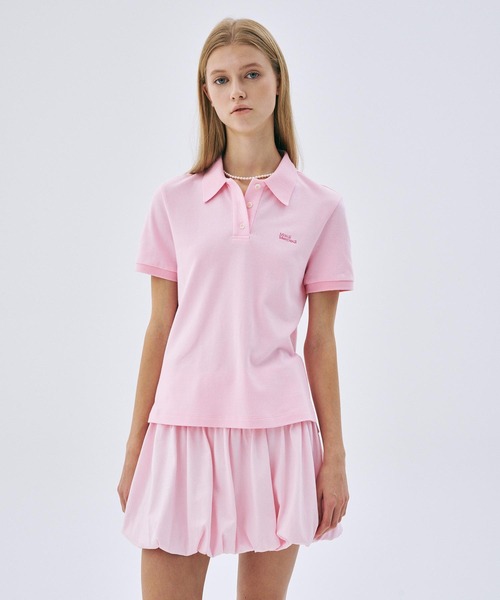 Mardi Mercredi(マルディメクルディ)の「SLIMFIT SHIRT PIQUET ESSENTIAL / スリムフィット シャツ ピケ エッセンシャル(ポロシャツ・レディース・ピンク系その他/ピンク/バーガンディー/イエロー/オートミール・FREE)」の17枚目の写真