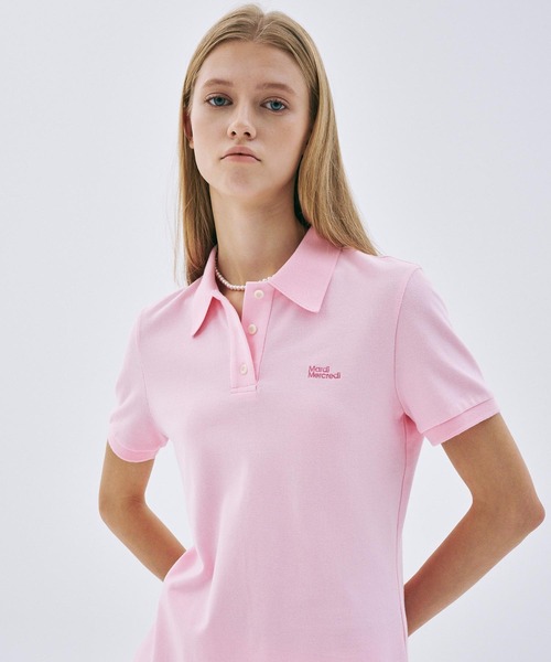 Mardi Mercredi(マルディメクルディ)の「SLIMFIT SHIRT PIQUET ESSENTIAL / スリムフィット シャツ ピケ エッセンシャル(ポロシャツ・レディース・ピンク系その他/ピンク/バーガンディー/イエロー/オートミール・FREE)」の18枚目の写真