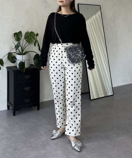 prose verse（プロズヴェール）の「袖シャーリングオーバーサイズシアートップス（Tシャツ/カットソー・レディース・ピンク/オフホワイト/ブラック・FREE）」の17枚目の写真