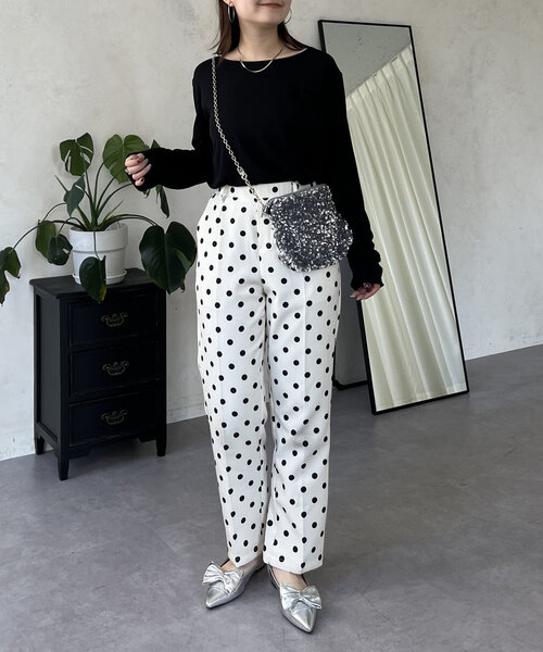 prose verse（プロズヴェール）の「袖シャーリングオーバーサイズシアートップス（Tシャツ/カットソー・レディース・ピンク/オフホワイト/ブラック・FREE）」の18枚目の写真