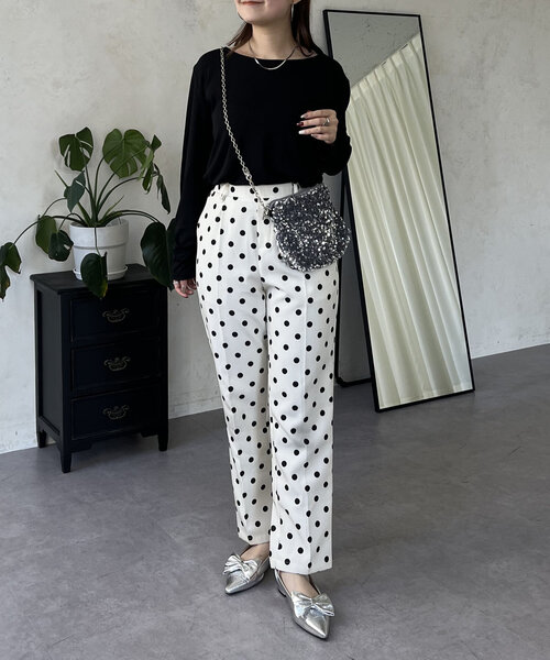 prose verse（プロズヴェール）の「袖シャーリングオーバーサイズシアートップス（Tシャツ/カットソー・レディース・ピンク/オフホワイト/ブラック・FREE）」の20枚目の写真