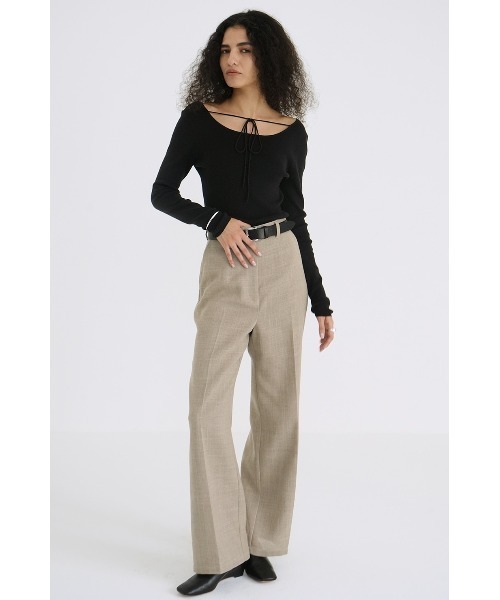 CLANE（クラネ）の「CLANE/クラネ/ARRANGE RIBBON KNIT TOPS（Tシャツ