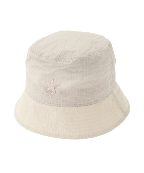 CONVERSE TOKYO(コンバーストウキョウ)の「LIPSTOP STAR★ BUCKET HAT(ハット・レディース・ベージュ/ブルー/ブラック/ライトベージュ・LARGE/SMALL)」の3枚目の写真