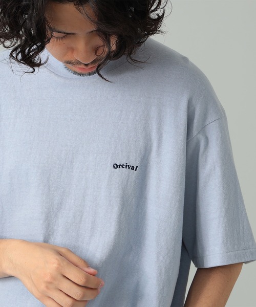 ORCIVAL(オーシバル)の「ORCIVAL / コットン天竺 ショートスリーブ Tシャツ(Tシャツ/カットソー・メンズ・イエロー系その他2/オフホワイト/サックスブルー/ブラック・5/4)」の11枚目の写真