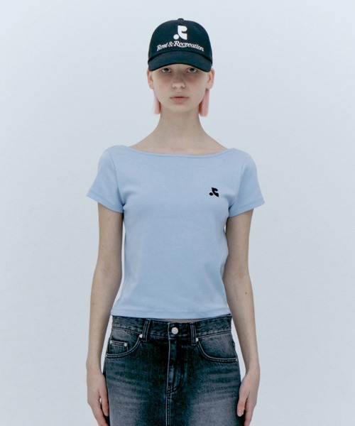 Rest & Recreation (Tシャツ・カットソー) 関税/送料込☆Rest&Recreation☆RR CRYSTAL LOGO CROP TOP (Rest