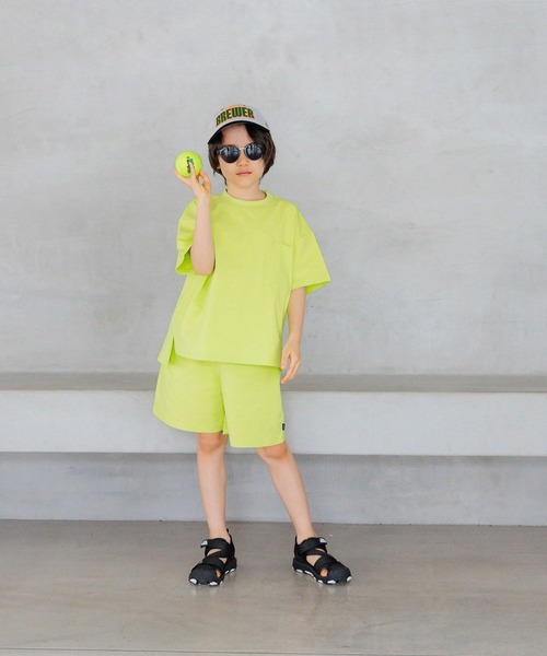 BAYFLOW（ベイフロー）の「[多機能デイリーウェア★]『MULTI B(マルチ・ビー)』Ｔシャツ(KIDS)（Tシャツ/カットソー・キッズ・ライム/チャコール/パープル/ブラック/グレイッシュベージュ/ブルー・110cm/120cm/130cm/140cm/150cm）」の7枚目の写真