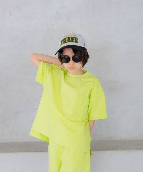 BAYFLOW（ベイフロー）の「[多機能デイリーウェア★]『MULTI B(マルチ・ビー)』Ｔシャツ(KIDS)（Tシャツ/カットソー・キッズ・ライム/チャコール/パープル/ブラック/グレイッシュベージュ/ブルー・110cm/120cm/130cm/140cm/150cm）」の9枚目の写真