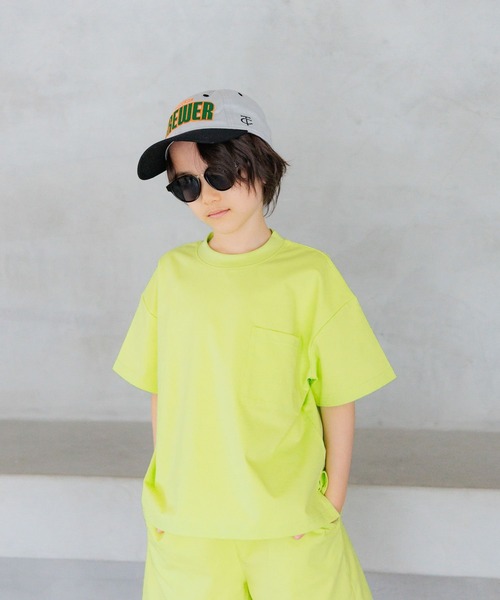 BAYFLOW（ベイフロー）の「[多機能デイリーウェア★]『MULTI B(マルチ・ビー)』Ｔシャツ(KIDS)（Tシャツ/カットソー・キッズ・ライム/チャコール/パープル/ブラック/グレイッシュベージュ/ブルー・110cm/120cm/130cm/140cm/150cm）」の11枚目の写真