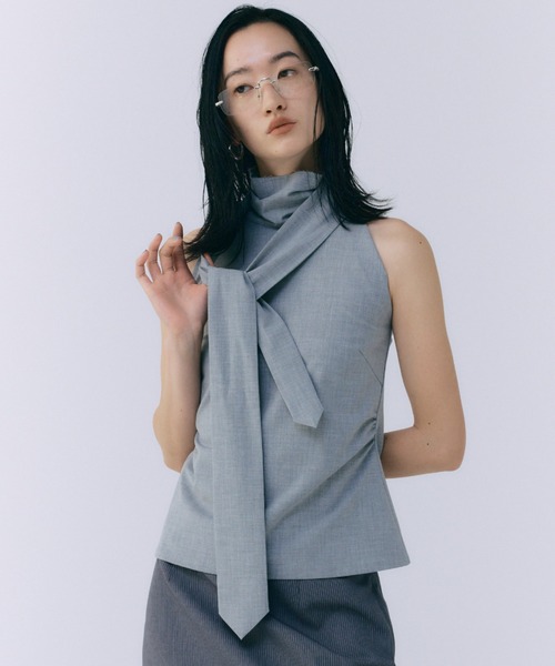 セール】NECTIE TOP/ネクタイトップ（Tシャツ/カットソー