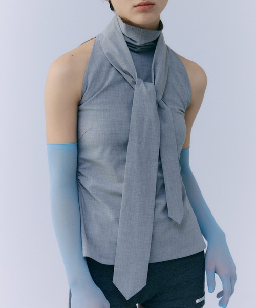 JOSE MOON　NECKTIE SHIRT/ネクタイシャツ NECTIE TOP/ネクタイトップ（Tシャツ/カットソー）｜JOSE MOON（ジョゼ