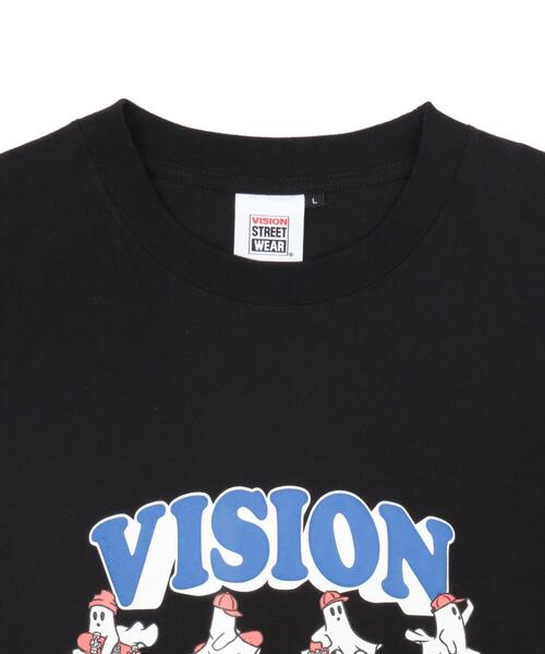 VISION STREET WEAR(ヴィジョンストリートウェア)の「∴WEGO/別注VISIONゴーストスケーターグラフィックT(Tシャツ/カットソー・メンズ・ホワイト/ブラック/ブルー・LARGE/MEDIUM)」の9枚目の写真