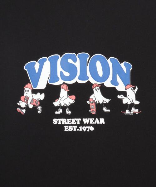 VISION STREET WEAR(ヴィジョンストリートウェア)の「∴WEGO/別注VISIONゴーストスケーターグラフィックT(Tシャツ/カットソー・メンズ・ホワイト/ブラック/ブルー・LARGE/MEDIUM)」の10枚目の写真