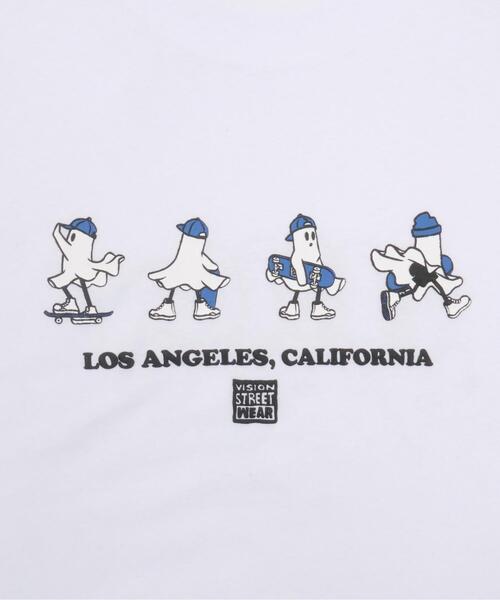 VISION STREET WEAR(ヴィジョンストリートウェア)の「∴WEGO/別注VISIONゴーストスケーターグラフィックT(Tシャツ/カットソー・メンズ・ホワイト/ブラック/ブルー・LARGE/MEDIUM)」の20枚目の写真