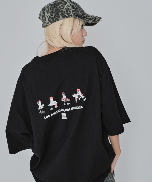 VISION STREET WEAR(ヴィジョンストリートウェア)の「∴WEGO/別注VISIONゴーストスケーターグラフィックT(Tシャツ/カットソー・メンズ・ホワイト/ブラック/ブルー・LARGE/MEDIUM)」の2枚目の写真