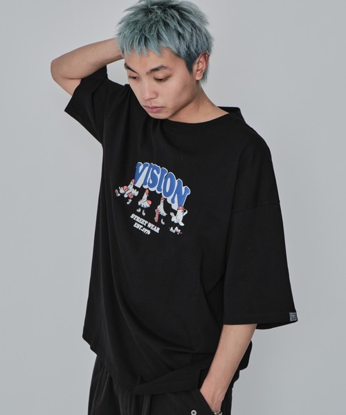 FTC クルー Tシャツ 25SP 春夏コーデ 人気 ストリート ロゴ Booby Logo Happy Rainbow T-Shirt/ブービーロゴハッピー