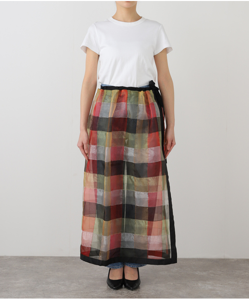 PONTI（ポンティ）の「PONTI See-through Basket Skirt PO1Q008：スカート（スカート・レディース・ブラウン・FREE）」の9枚目の写真