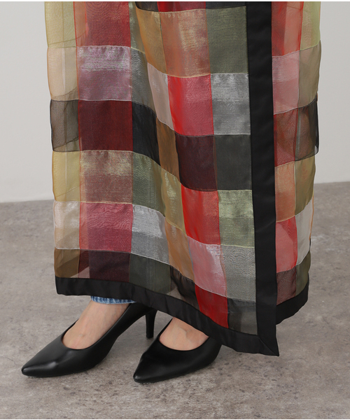 PONTI（ポンティ）の「PONTI See-through Basket Skirt PO1Q008：スカート（スカート・レディース・ブラウン・FREE）」の3枚目の写真