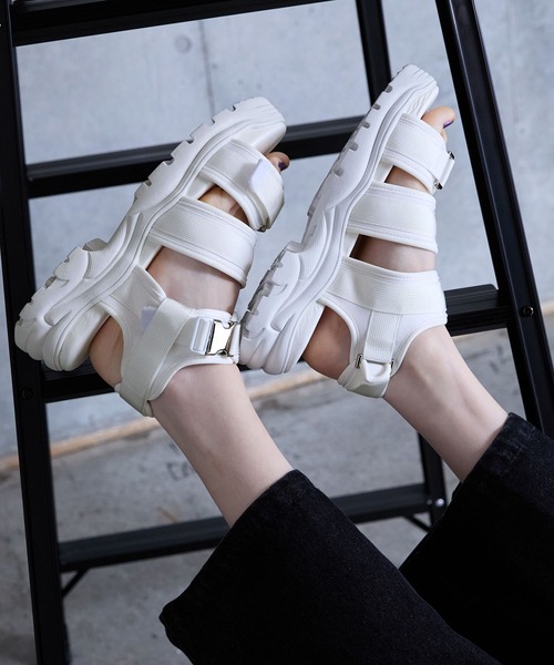 SERACE】Volume high sole design sneakers sandals