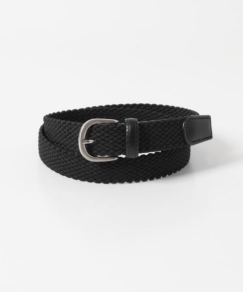 ITEMS URBANRESEARCH(アイテムズ アーバンリサーチ)の「Hawk Belt 1176(ベルト・メンズ・ブラック/オートミール・-)」の4枚目の写真