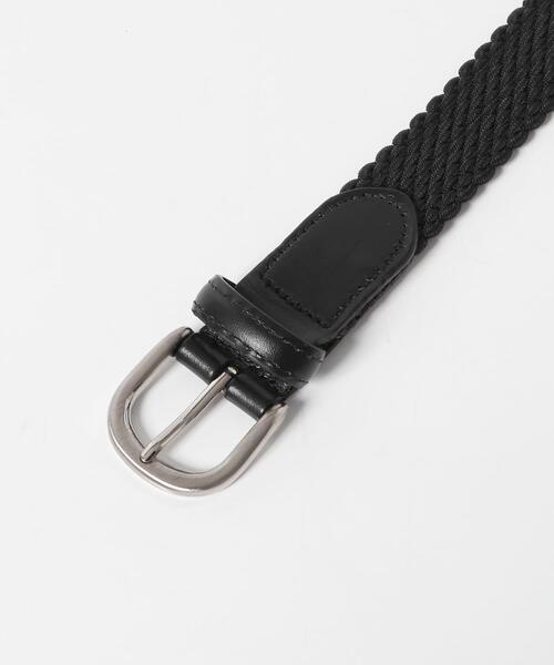 ITEMS URBANRESEARCH(アイテムズ アーバンリサーチ)の「Hawk Belt 1176(ベルト・メンズ・ブラック/オートミール・-)」の5枚目の写真