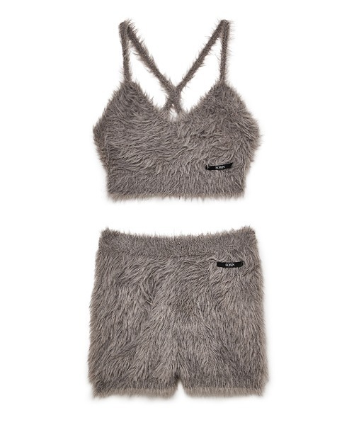 【SORIN】フェザーSETUP Bra Top & Short Pants SORIN（ソリン ）の「Feather Yarn Bra Top & Short Pants Set