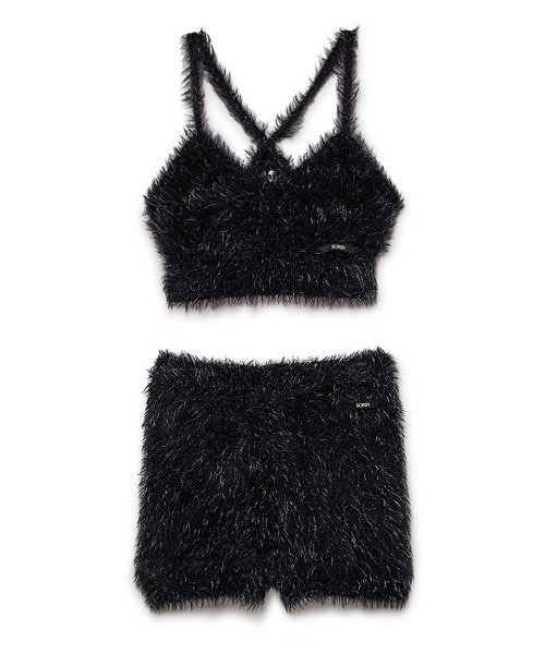 【SORIN】フェザーSETUP Bra Top & Short Pants SORIN（ソリン ）の「Feather Yarn Bra Top & Short Pants Set