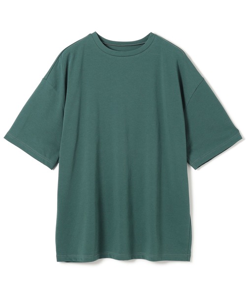 Chacott(チャコット)の「HandsomeCotton オーバーTシャツ(Tシャツ/カットソー・レディース・グリーン/ライトグリーン/ホワイト/ブラック/サーモンピンク・M)」の6枚目の写真