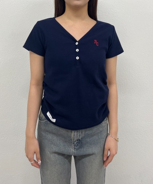 新色追加 / 6色展開 / お気に入り登録2.5万人】Vネックヘンリー