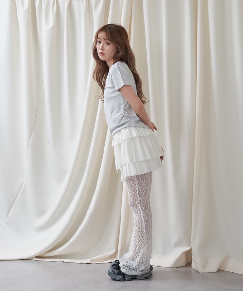 RAY CASSIN（レイカズン）の「【WEB限定/お気に入り登録2.6万人】Vネックヘンリー胸刺繍半袖Tシャツ（Tシャツ/カットソー・レディース・アイボリー/グレー/ピンク/ネイビー/ホワイト系その他/グリーン/チャコールグレー/レッド系その他2・FREE）」の22枚目の写真