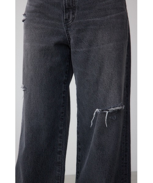 AZUL by moussy(アズールバイマウジー)の「AZUL DENIM スウィッチングバイカラーデニム(デニムパンツ・レディース・ブルー/ライトブラック・SMALL/MEDIUM)」の17枚目の写真