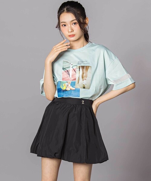 ZIDDY（ジディ）の「フォトプリント半袖Tシャツ(130~160cm)（Tシャツ/カットソー・キッズ・グリーン/ブラック/ホワイト・150cm/140cm/FREE/130cm）」の13枚目の写真