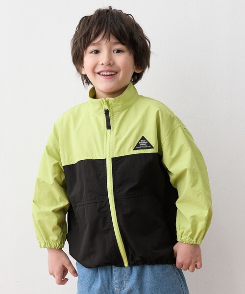 ANY（エニィ）の「スタンドカラー ウインドブレーカー（ブルゾン・キッズ・ブラック系/ブルー系/ライトイエロー系・110/100/120/130）」の3枚目の写真
