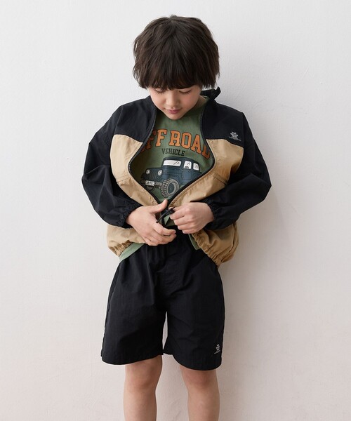 ANY（エニィ）の「スタンドカラー ウインドブレーカー（ブルゾン・キッズ・ブラック系/ブルー系/ライトイエロー系・110/100/120/130）」の6枚目の写真