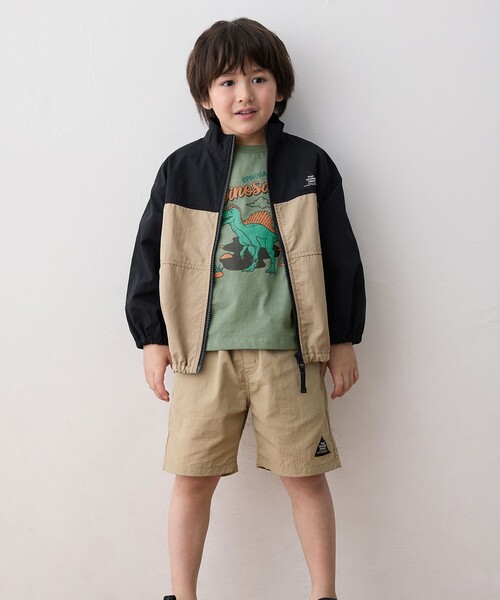 ANY（エニィ）の「スタンドカラー ウインドブレーカー（ブルゾン・キッズ・ブラック系/ブルー系/ライトイエロー系・110/100/120/130）」の7枚目の写真