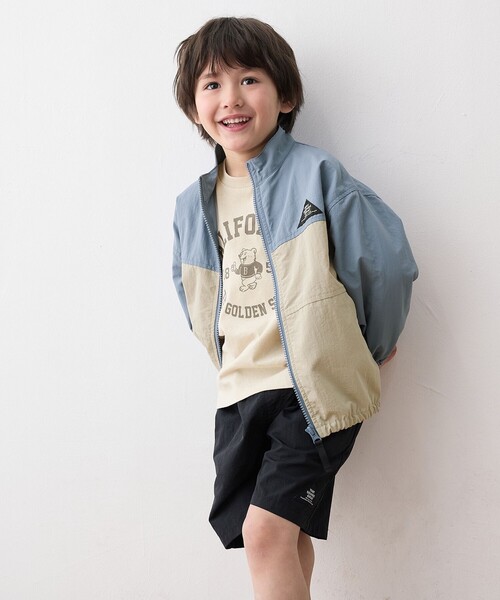 ANY（エニィ）の「スタンドカラー ウインドブレーカー（ブルゾン・キッズ・ブラック系/ブルー系/ライトイエロー系・110/100/120/130）」の11枚目の写真