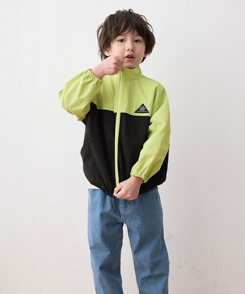 ANY（エニィ）の「スタンドカラー ウインドブレーカー（ブルゾン・キッズ・ブラック系/ブルー系/ライトイエロー系・110/100/120/130）」の12枚目の写真