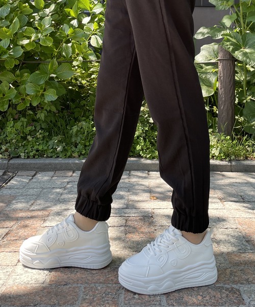 LUGG NAGG(ラグナグ)の「【BeF】プラットフォーム厚底パンダスニーカー(スニーカー・レディース・ブラック/ホワイト・S/LL/L/M)」の16枚目の写真