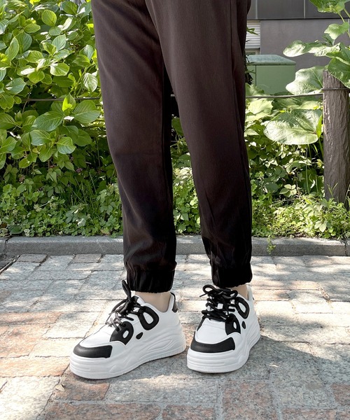 LUGG NAGG(ラグナグ)の「【BeF】プラットフォーム厚底パンダスニーカー(スニーカー・レディース・ブラック/ホワイト・S/LL/L/M)」の17枚目の写真