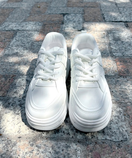 LUGG NAGG(ラグナグ)の「【BeF】プラットフォーム厚底パンダスニーカー(スニーカー・レディース・ブラック/ホワイト・S/LL/L/M)」の9枚目の写真