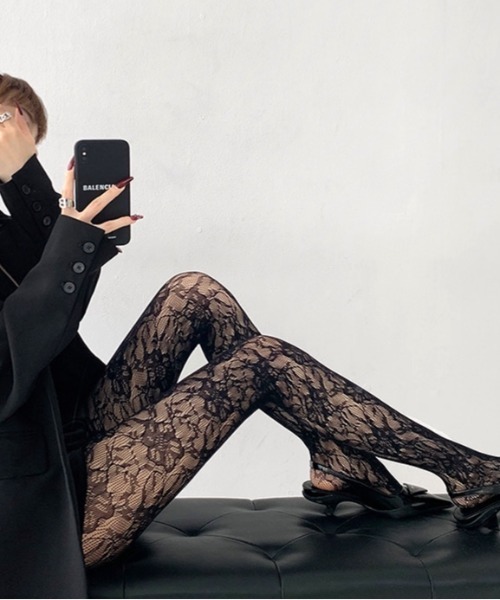 neith Lace Calligraphy Tights レースタイツ Lace Calligraphy Tights(Black) – neith.onlinestore