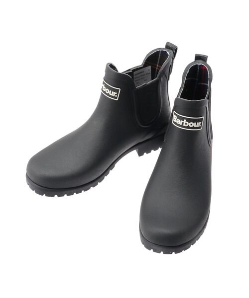 Barbour FOOTWEAR ブラック チェルシーブーツ 2024AW新作 Barbour バブアー レインシューズ アウトドア
